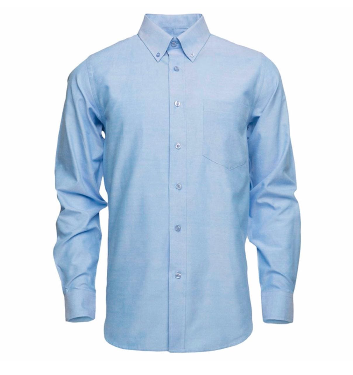 Camisa administrativa tipo Oxford (Azul celeste, Blanco)